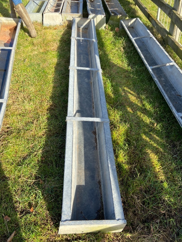 9ft Galvanised Sheep Trough