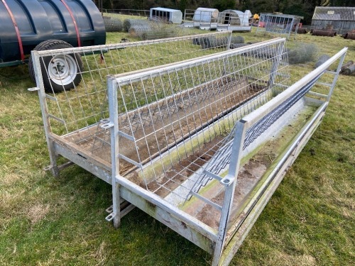 Pair of 9ft Walk Through Feeders with Hayrack