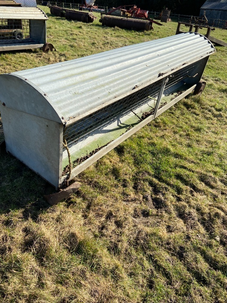 10ft Hayrack on 4 Metal Wheels