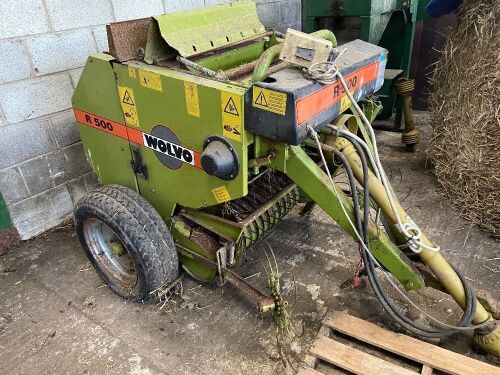 Wolvo R500 Mini Round Baler with PTO & 2 Rolls of Net Wrap