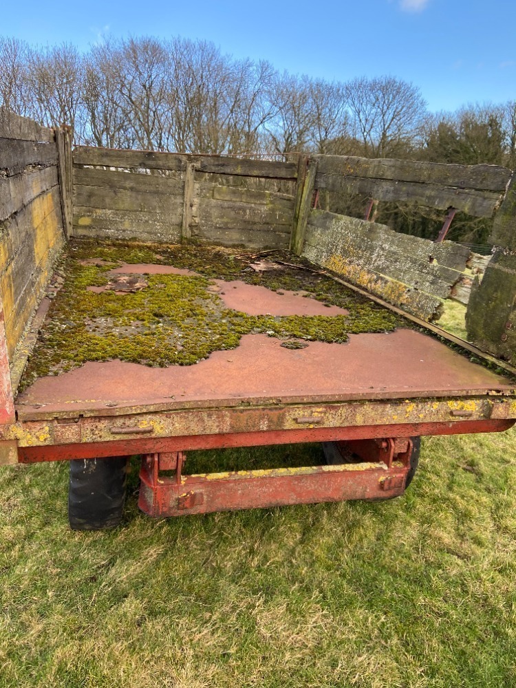 Single Axle Wooden Body Tipping Trailer