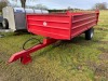 Single Axle Drop Sided Trailer with Hydraulic Tip