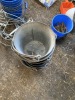 6 Galvanised Buckets