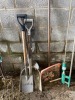 2 Shovels, 1 Spade and 1 Snowshovel - 3