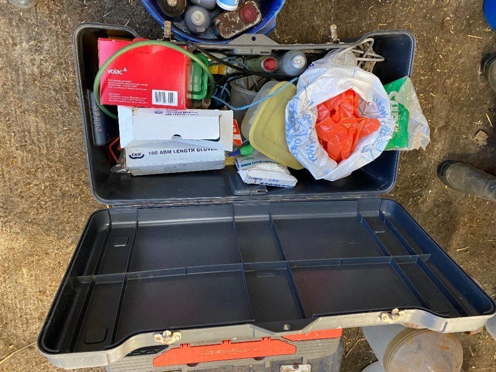 Assorted Box of Sheep Lambing Equipment