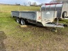 Graham Edwards 12ft Twin Axle Flat Trailer with Drop Down Sides and Ramps - 3