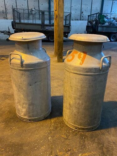 2 Milk Churns