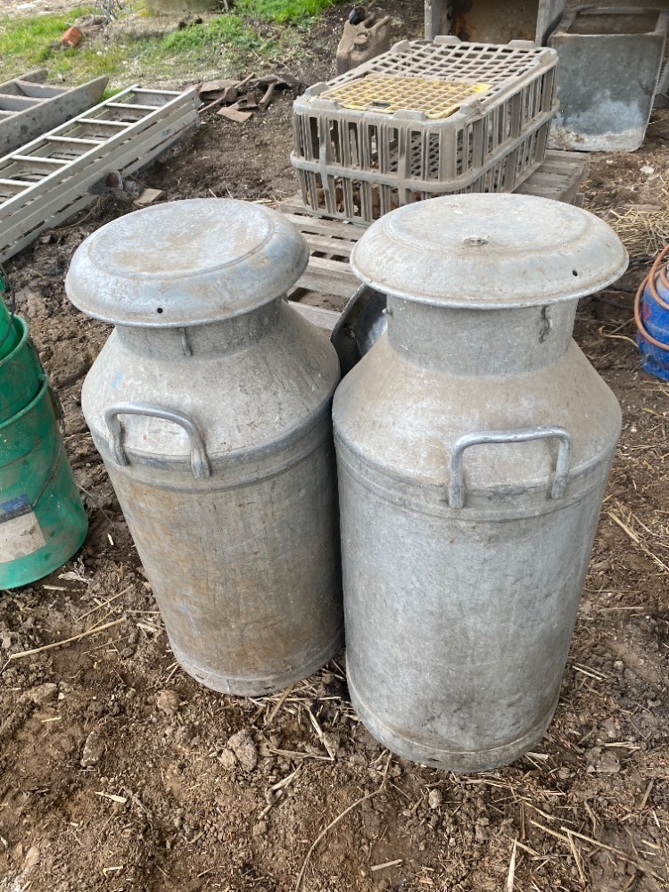 2 x Milk Churns