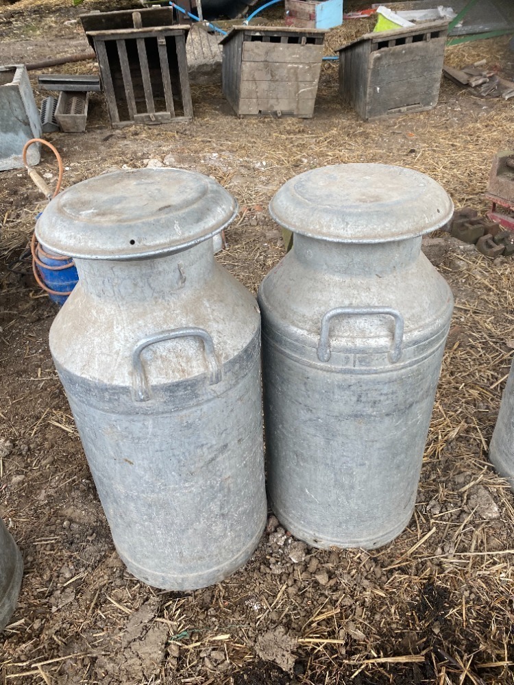 2 x Milk Churns