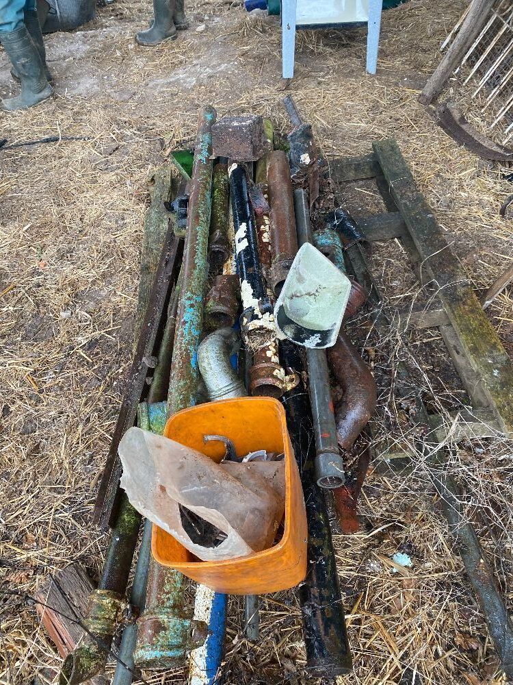 Pallet of Cast Iron Guttering and Downpipes