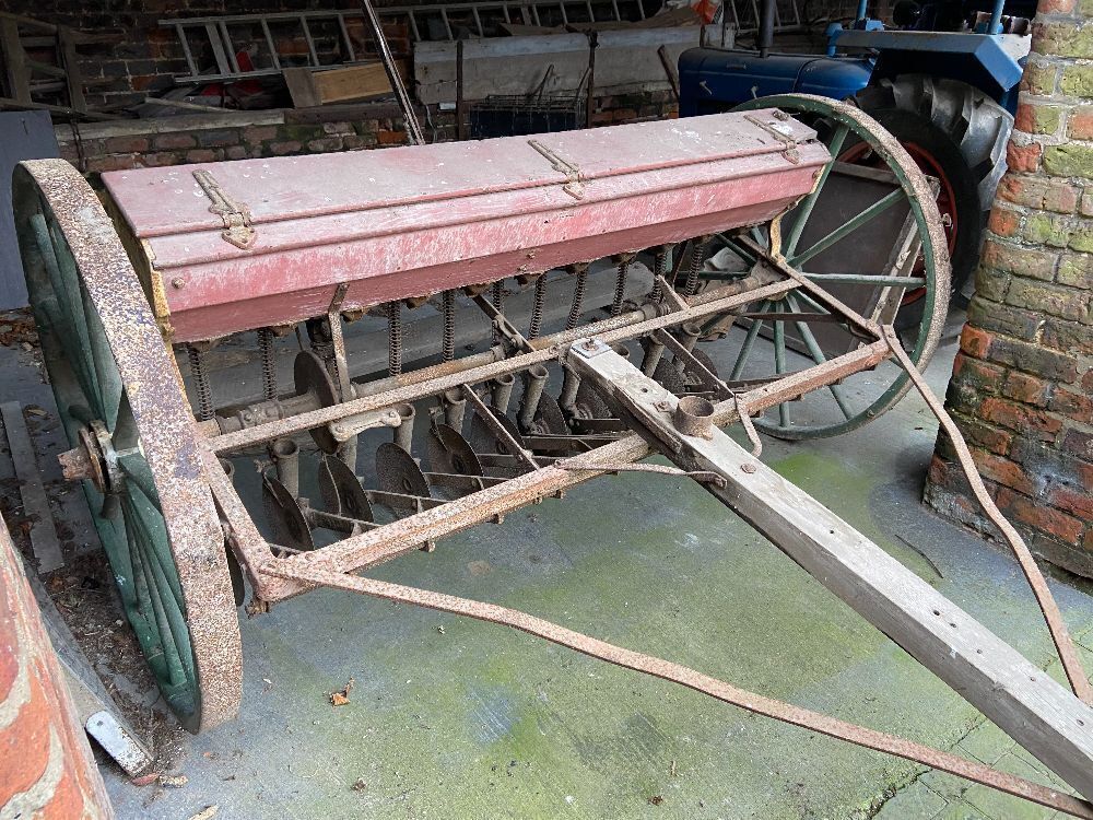 I H Force Feed Grain Drill (Wooden Wheels) Collective Machinery Sale