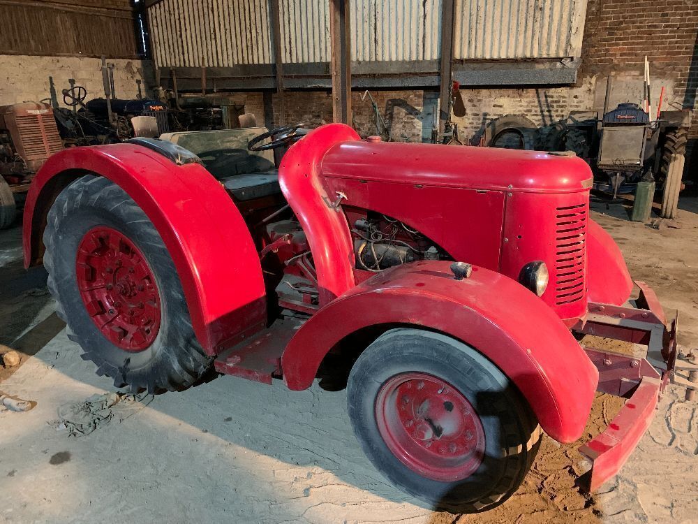 David Brown Task Master petrol tractor, FDV 471, with rear winch