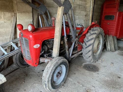 Massey Ferguson 35X diesel tractor with front end loader, AWF 928B