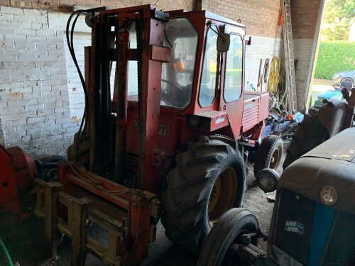 Manitou masted forklift, CKH 857T, with V5 (Instruction Manuals In Office)