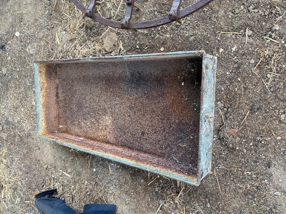 Galvanised crate