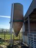 Overhead feed bin, believed 10 ton, inspection advised (situated at Harpham, YO25, buyer to remove from site)