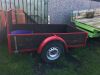 Single axle wooden car trailer - 3