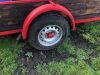 Single axle wooden car trailer - 5