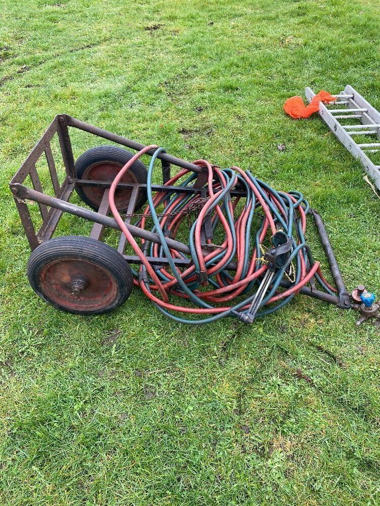 Portable Gas Welding - Trolley, Hoses and Torch