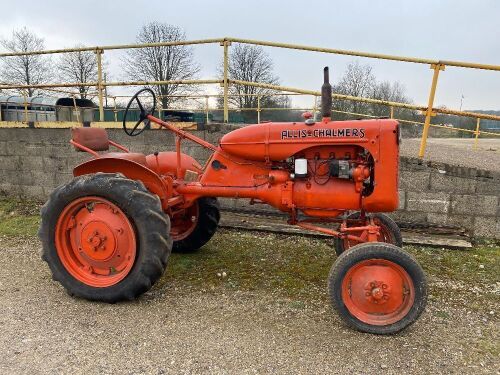 Allis Chalmers B Tractor (Non Runner) (Fuel Caps and Starter Handle in Office)