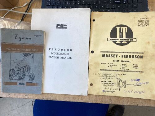 Ferguson 35 Tractor Instruction Book, Massey - Ferguson Shop Manual & Ferguson Mouldboard Plough Manual