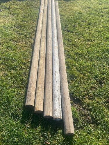 5 Wooden Poles