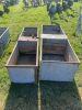 2 x Double Galvanised Water Troughs