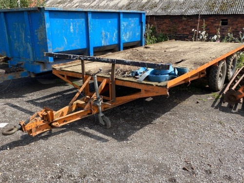 Wooden Floor Plant Trailer