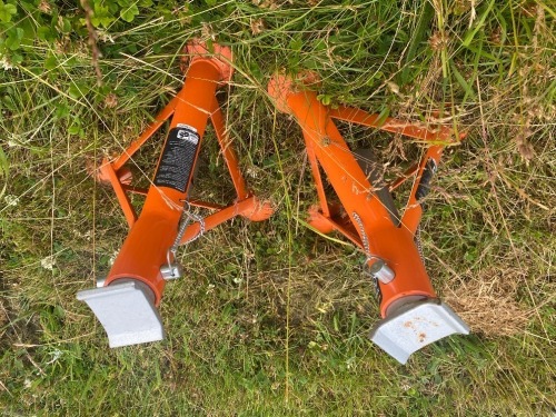 Pair of Axle Stands (Orange)