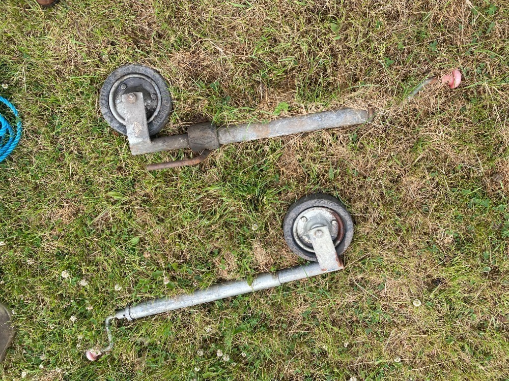 2 x Trailer Jockey Wheels & Wheel