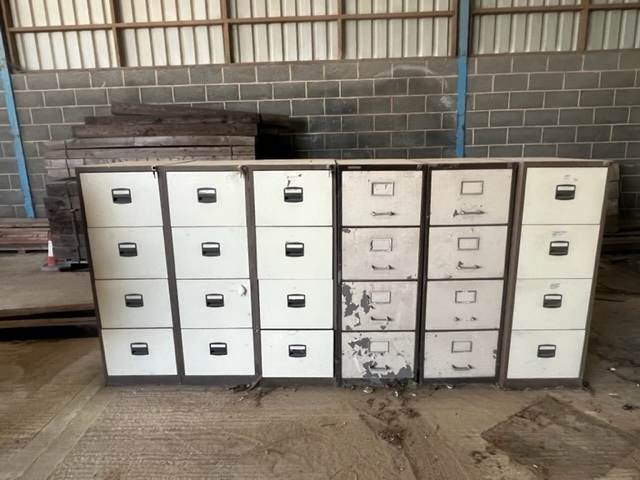 8 x Metal Filing Cabinets