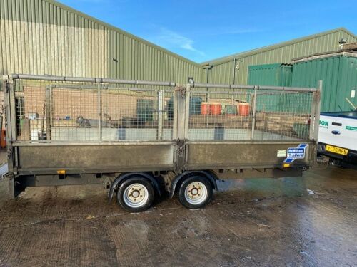 Ifor Williams LM146 Twin Axle trailer c/w drop sides, mesh kit, LED lights