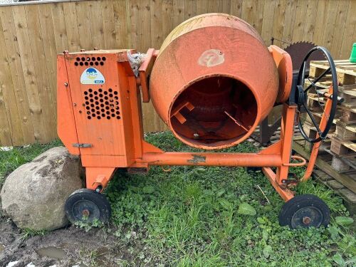 Belle XT200 Trailed Cement Mixer, 110v, stored outside but never used. 