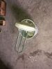 Vintage Blow Major milk cooler and metal milk sieve