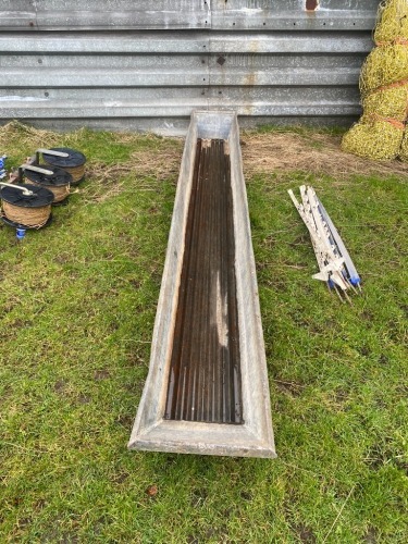 Metal footbath for sheep - 9ft 6"