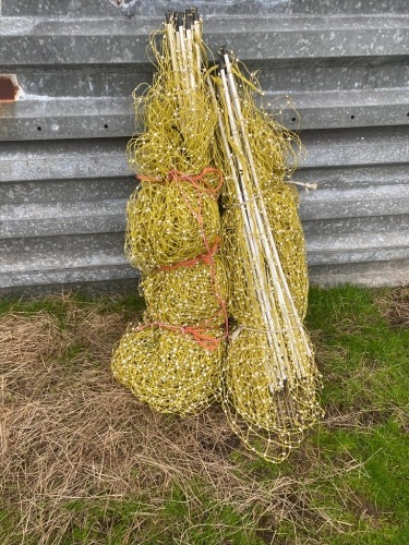 Electric chicken nets 4ft high, approx. 25m long